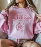 Pink Nurse Sweatshirt Embroidered Stethoscope Nurse Hoodie Cozy Medical Student Gift Nursing School Graduation Sweater Healthcare Worker Hoodie 1759810956326.jpg