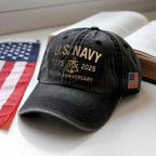 Navy Veteran 250th Anniversary Embroidered Trucker Hat 1759812420242.jpg