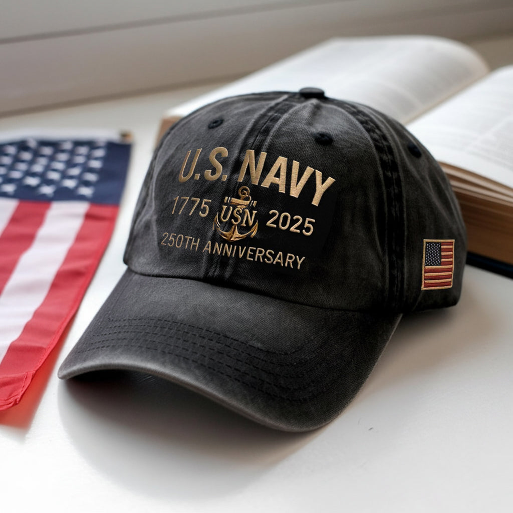 Navy Veteran 250th Anniversary Embroidered Trucker Hat 1759812420242.jpg