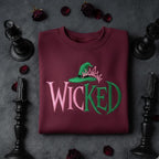 Embroidered Wicked Sweatshirt Defy Gravity Witch Princess Crewneck Pink And Green Musical Theater Hoodie Wizard Of Oz Gift 1759889690884.jpg