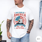 250 Years Of America Shirt July 4th Celebration Shirt Independence Day Apparel Red White Blue T Shirt Retro Patriotic Graphic Tee 1759890771630.jpg