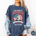 250 Years Of America Shirt July 4th Celebration Shirt Independence Day Apparel Red White Blue T Shirt Retro Patriotic Graphic Tee 1759890772299.jpg