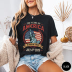 250 Years Of America Tee Celebratory America T Shirt 250 Years Shirt Independence Day Shirt Retro Graphic Tee History Tribute Tee 1759891066320.jpg