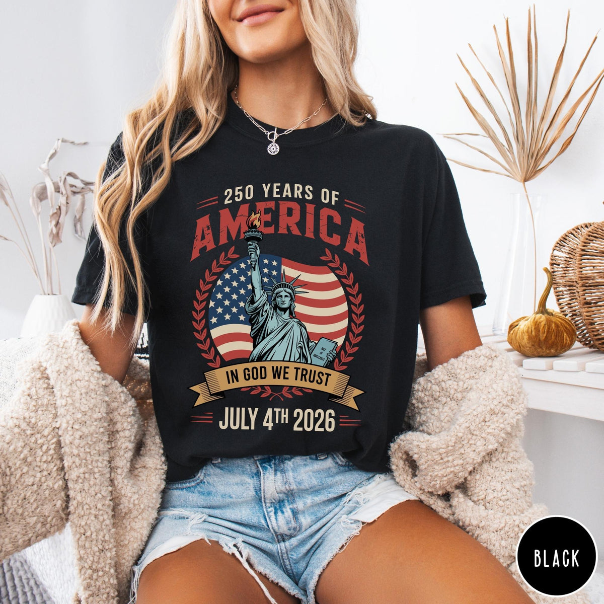 250 Years Of America Tee Celebratory America T Shirt 250 Years Shirt Independence Day Shirt Retro Graphic Tee History Tribute Tee 1759891066320.jpg