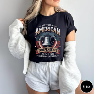 250 Years Of American Independence Shirt 250th Independence Day Shirt Liberty Bell Graphic Tee Retro American Heritage Shirt 4th Of July 1759891364566.jpg
