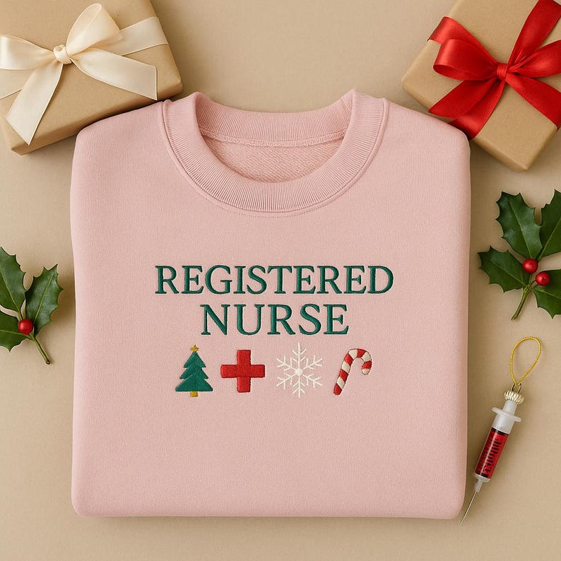 Embroidered Registered Nurse Christmas Sweater Holiday Medical Icons Crewneck Rn Xmas Hoodie Pink Nursing School Gift 1759891465025.jpg