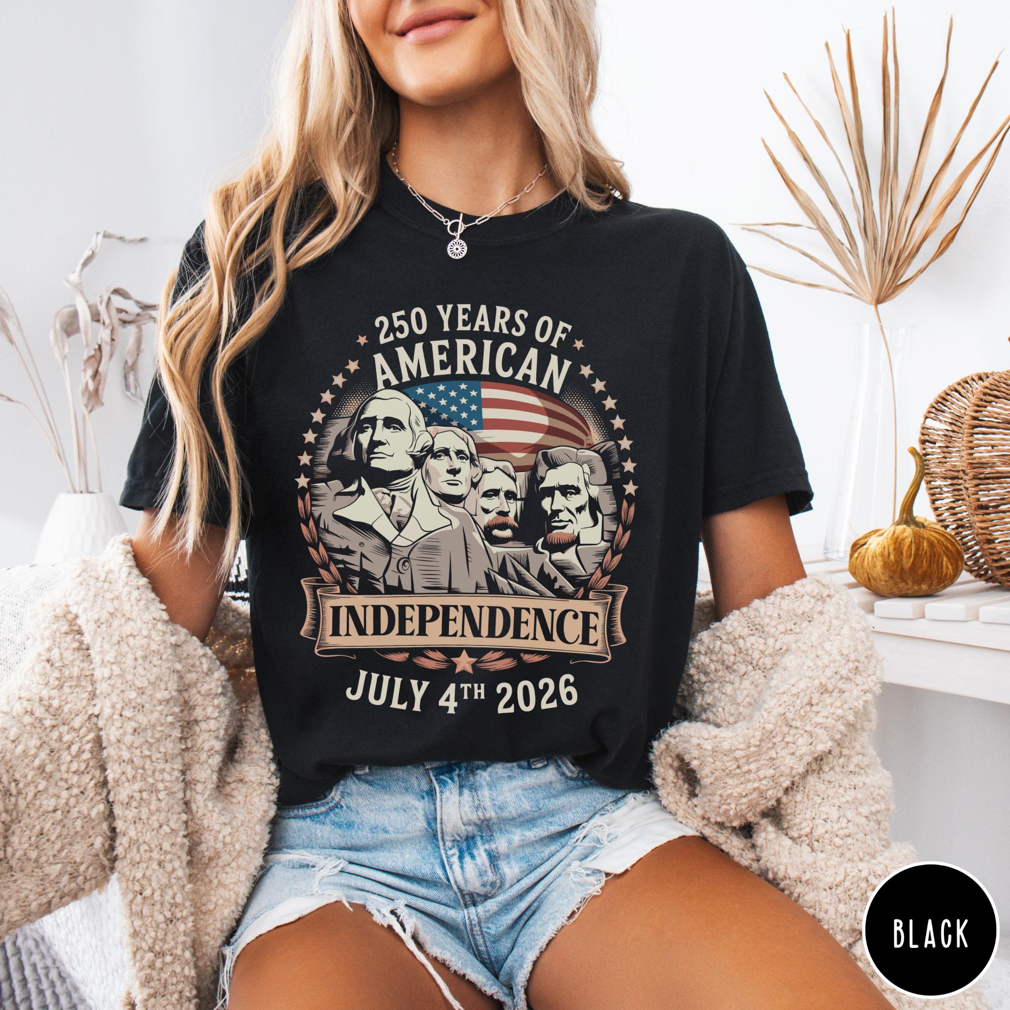 250 Years Of American Independence T Shirt Founding Fathers Graphic Tee Vintage American History Shirt Retro Usa Heritage Apparel 1759891895670.jpg