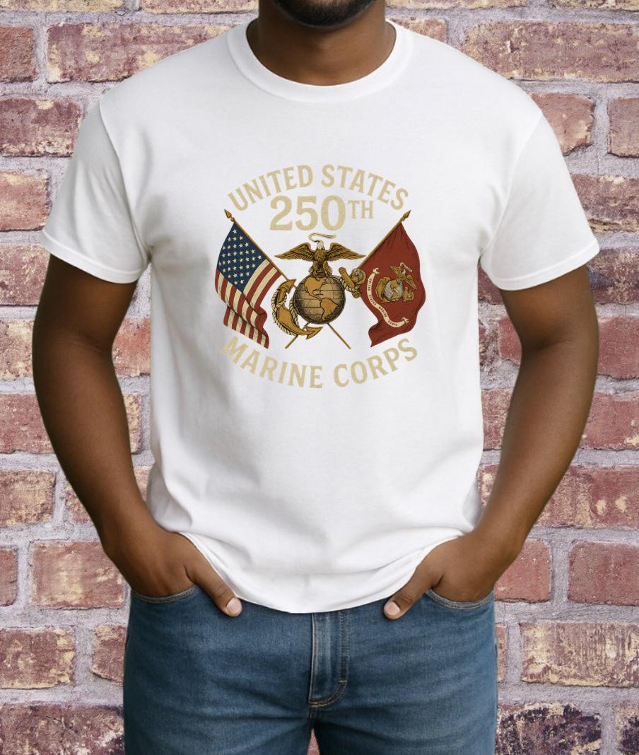 250th Usmc Birthday Shirt Marine Corps Anniversary Tee Veteran Gift Heavy Cotton Shirt 1759895889141.jpg