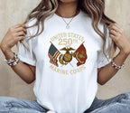 250th Usmc Birthday Shirt Marine Corps Anniversary Tee Veteran Gift Heavy Cotton Shirt 1759895889145.jpg