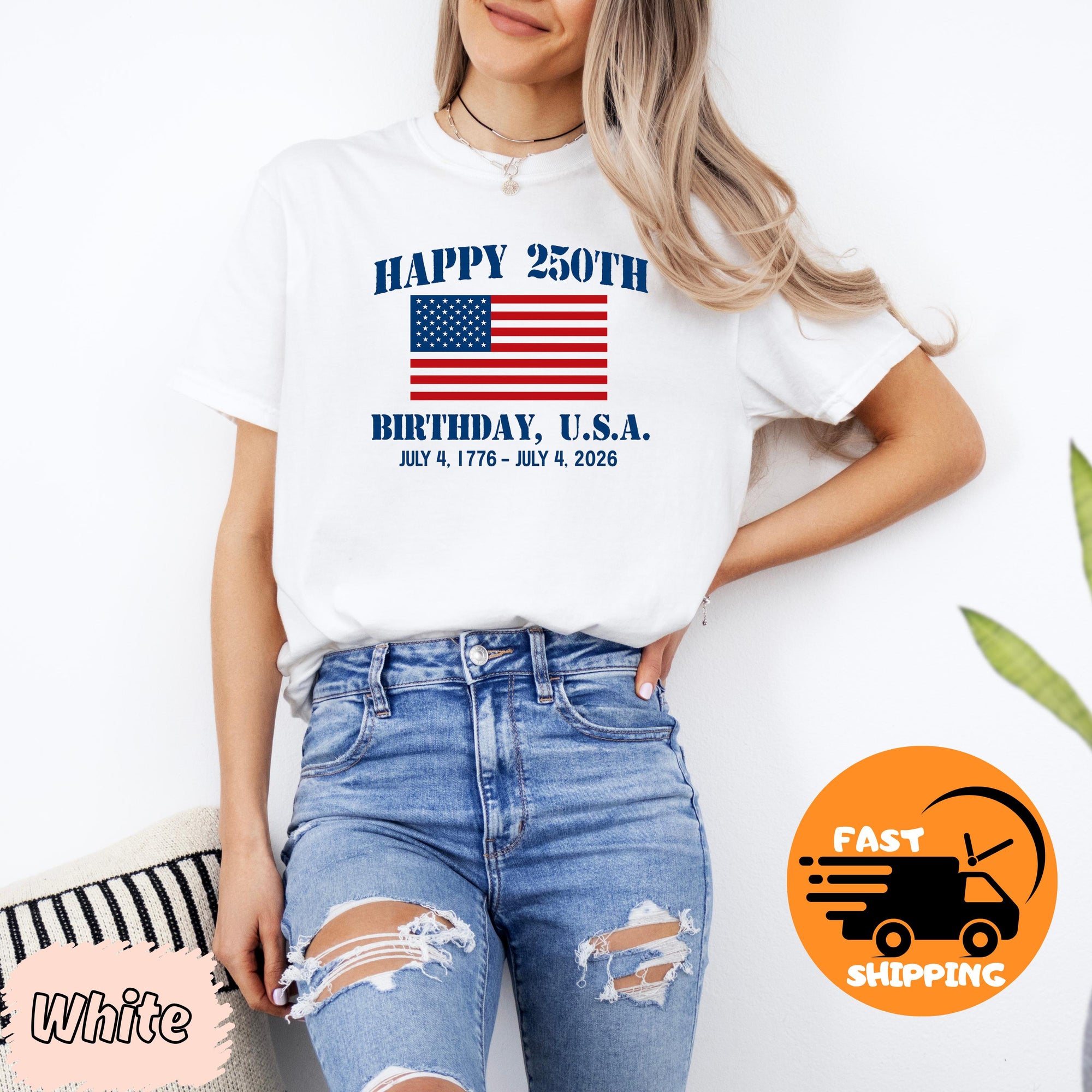 Happy 250th Birthday Usa Shirt Patriotic 4th Of July Shirt America 250 Tee Semiquincentennial Gift Independence Day Usa Shirt 1776 2026 1759908981108.jpg