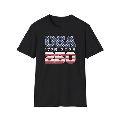 Patriotic Usa 250 T Shirt Usa 250th Anniversary Tee Unisex Graphic Shirt Independence Day Gift 4th Of July 1776 1759909166412.jpg