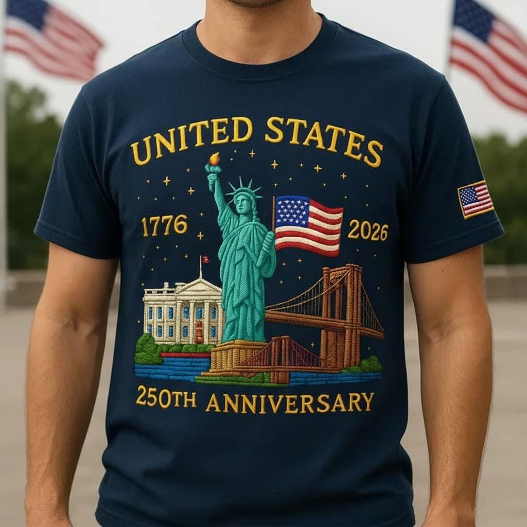 United States 250th Anniversary Shirt Usa 1776 2026 Patriotic 3d Shirt Semiquincentennial Gift For Men American Flag Tee 1759909670184.jpg