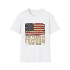 Usa Flag 250 Years Of Freedom Shirt   Distressed Us Flag T Shirt Patriotic 1776 2026 America Anniversary Tee 4th Of July Independence Day 1759910726961.jpg