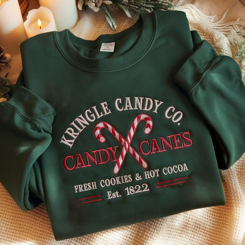 Kringle Candy Co Embroidered Sweatshirt Vintage Holiday Hoodie Christmas Gift Ideas Family Christmas Hoodie Christmas Sweatshirt 1759912130975.jpg