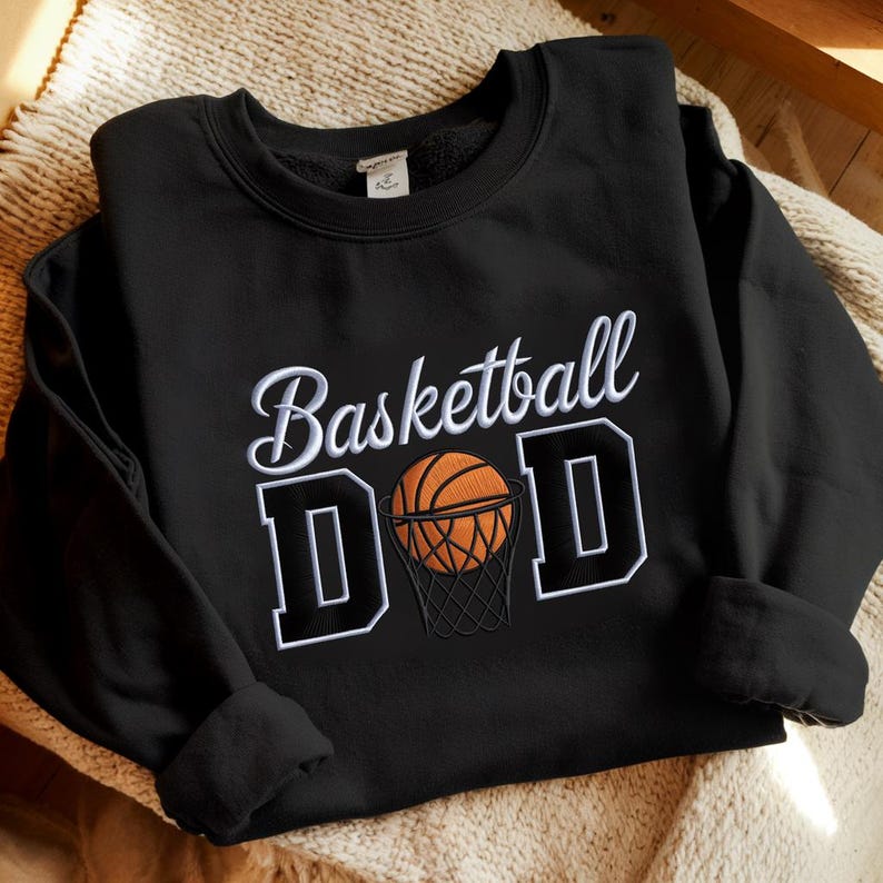 Basketball Dad Embroidered Sweatshirt Basketball Lover Sweater Basketball Dad Hoodie Fathers Day Sweatshirt Dad Birthday Gift Basketball Crewneck 1759979182156.jpg