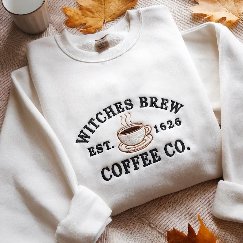 Embroidered Witches Brew Coffee Co Halloween Sweatshirt Cozy Fall Sweatshirt Halloween Sweatshirt Spooky Season Hoodie Witch Coffee Hoodie 1759980723107.jpg