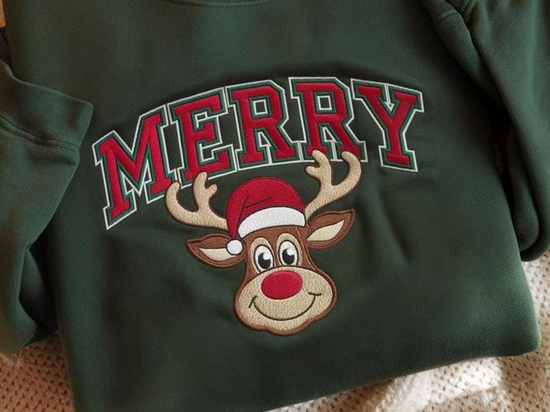 Christmas Reindeer Embroidered Sweatshirt Merry Christmas Hoodie Holiday Sweater Santa Hoodie Cute Funny Christmas Sweatshirt 1760004726981.jpg