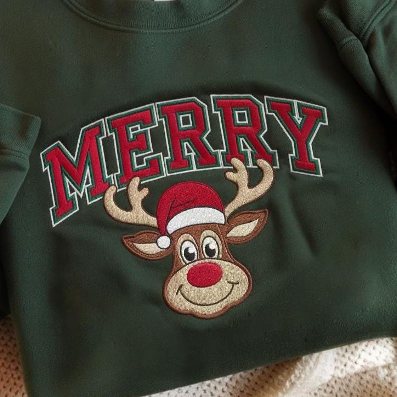 Christmas Reindeer Embroidered Sweatshirt Merry Christmas Hoodie Holiday Sweater Santa Hoodie Cute Funny Christmas Sweatshirt 1760004726988.jpg