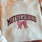 Motherhood Coquette Bow Ribbon Embroidered Sweatshirt Retro Mother Hood Sweater Sarcastic Mama Hoodie Mom Life Sweatshirt Mothers Day Hoodie 1760081491671.jpg
