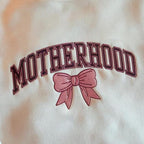 Motherhood Coquette Bow Ribbon Embroidered Sweatshirt Retro Mother Hood Sweater Sarcastic Mama Hoodie Mom Life Sweatshirt Mothers Day Hoodie 1760081491694.jpg