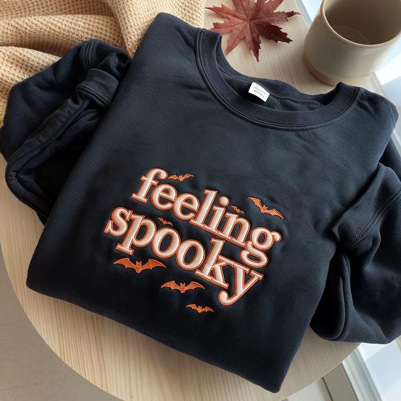Feeling Spooky Embroidered Crewneck Sweatshirt Cute Fall Sweater Spooky Season Salem Witch Embroidery Hoodie Minimalistic Hoodie 1760084488196.jpg