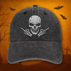 Skeleton Skull Middle Finger Embroidered Hat Embroidered Punk Rock Cap Rebellious Gothic Dad Hat Halloween Horror Gift Edgy Accessory 1760090001010.jpg
