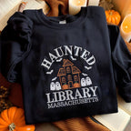 Embroidered Halloween Haunted Library Sweatshirt Salem Library Hoodie Library Sweater Halloween Sweatshirt Books Lover Hoodie Spooky Season 1760149149446.jpg
