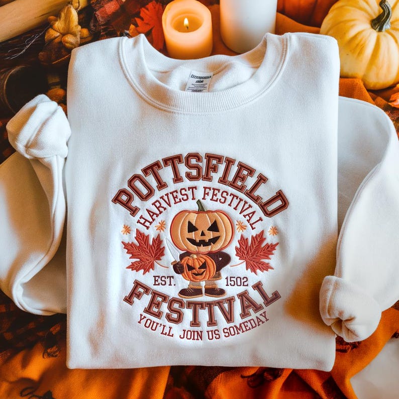 Embroidered Pottsfield Harvest Festival Pumpkin Carver Sweatshirt Over The Garden Wall Halloween Sweater Spooky Season Hoodie Fall Autumn 1760149849167.jpg