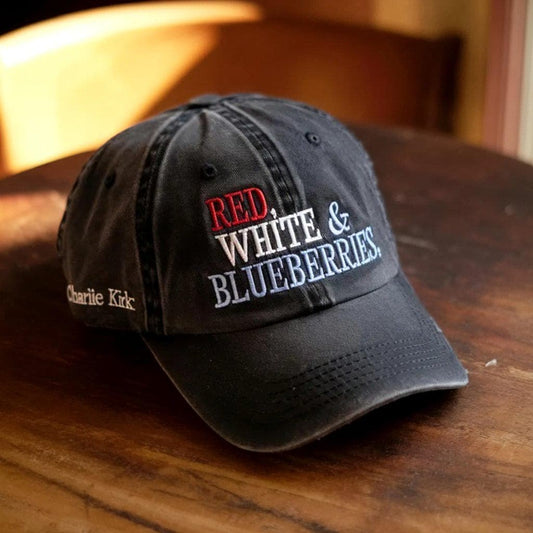 Embroidered Red White  Blueberries Charlie Kirk 1993 2025 Memorial Freedom Hat Charlie Kirk Cap Charlie Kirk Hat Justice For Charlie Kirk 1760152019709.jpg