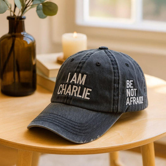 I Am Charlie Embroidered Baseball Cap Be Not Afraid Hat Washed Dad Cap Political Statement Hat Trump Supporter Gift 1760152872922.jpg