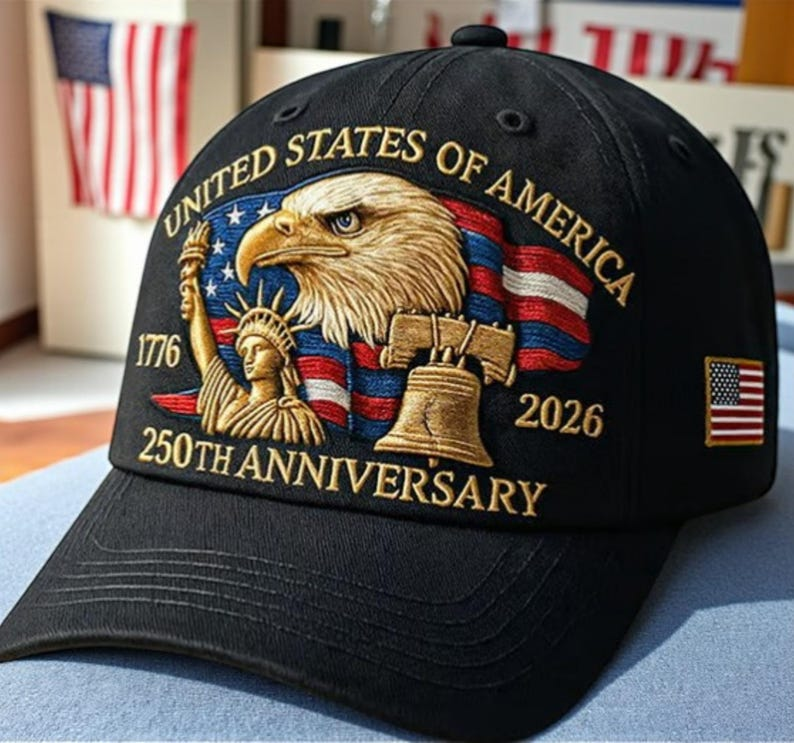 Black Bald Eagle American Flag Libertyunited States 250th Anniversary Hatus 1776 2026 Commemorate Baseball Cap New Year Christmas Gifts 1760323183070.png
