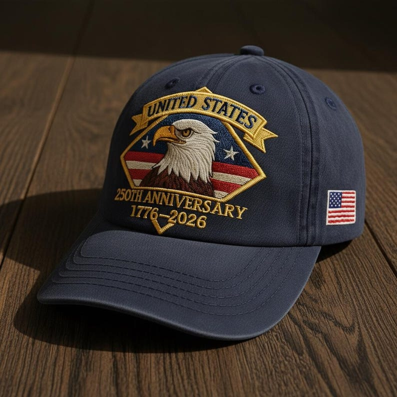 Usa 250th Anniversary Classic Cap Anniversary Gift Gift For Dad Vintage Heritage Style Perfect For Hiking Camping And Weekend Trips 1760325935047.png