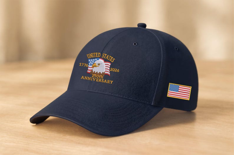 Usa 250th Anniversary Hat 1776 2026 Bald Eagle Embroidered Cap American Flag Patriotic Baseball Hat American Eagle Hat Us Tribute Cap 1760340850717.png