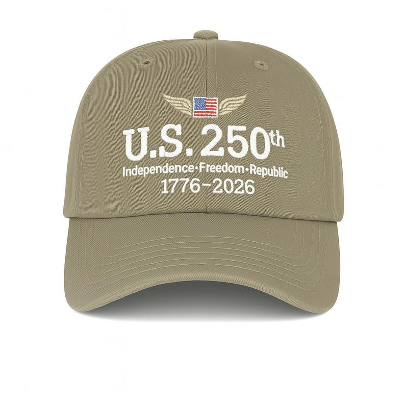 250 Years Usa Embroidered Hat American Flag 1776 2026 Baseball Cap Patriotic Anniversary Hat Usa Pride Gift Independence Day Cap 1760345250344.png