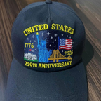 Usa 250th Anniversary Embroidered Baseball Cap   Patriotic American Flag 1760345788578.png