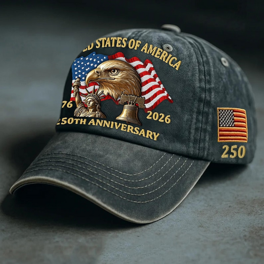 Custom Memorabilia Military Baseball Hat Personalized Us 250th Anniversary Cap Veteran Gift Independence Day Hat 1760346227430.png