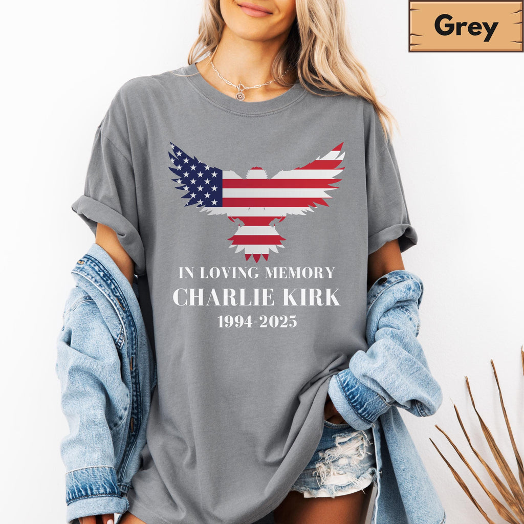 Comfort Colors In Loving Memory Charlie Kirk Shirt Patriotic Charlie Kirk Shirt Political Awareness Top Charlie Kirk Assassination Shirt 1760407027709.jpg