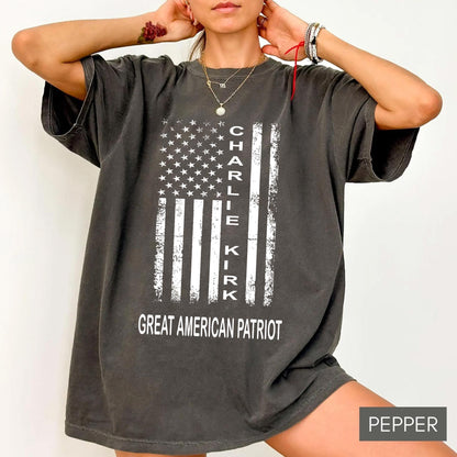 Comfort Colors Pray For Charlie Kirk Shirt Patriotic Charlie Kirk T Shirt Faith Based Unisex Tee Political Awareness Top Rip 2025 1760407084392.jpg