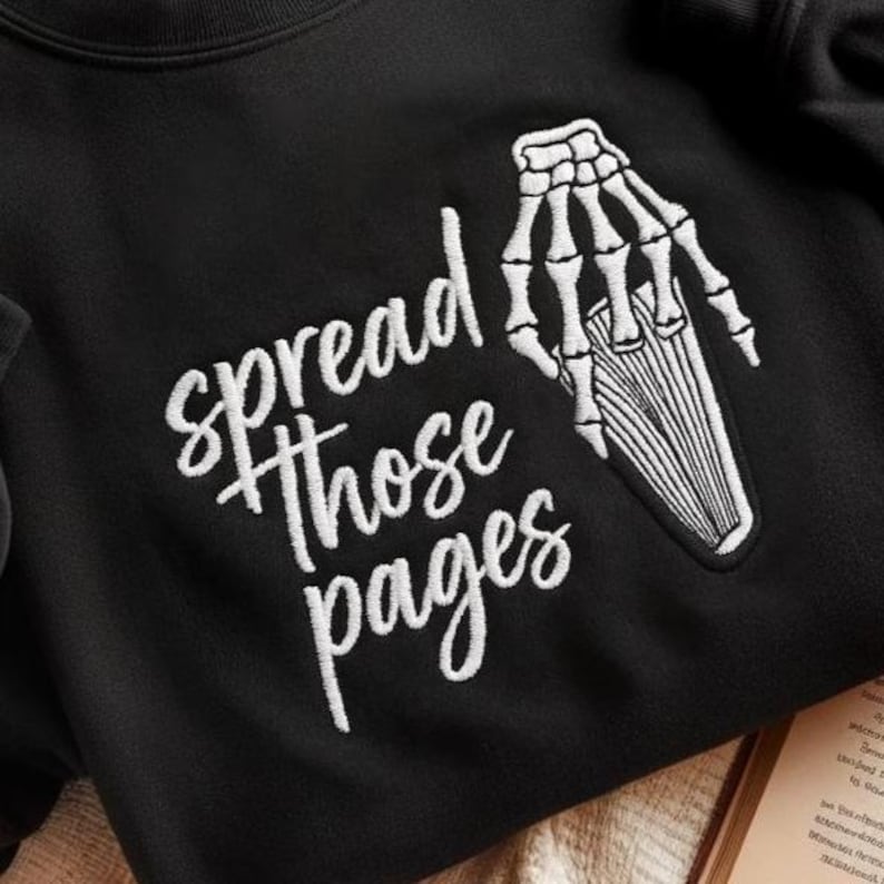 Smutty Spread Those Pages Embroidered Sweatshirt Book Lovers Smut Readers Book Worm Fantasy Dirty Books Sweatshirt Halloween Hoodie 1760426162343.jpg