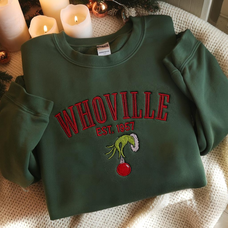 Christmas Embroidered Sweatshirt Christmas Sweatshirt Christmas Gifts For Friends Christmas Gift Funny Christmas Embroidered Sweatshirt 1760495927336.png