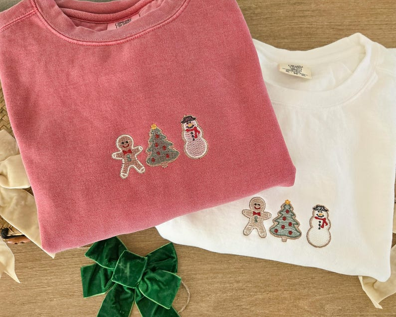 Embroidered Christmas Sweatshirt Embroidered Christmas Cookie Sweatshirt Christmas Gingerbread Cookie Minimalist Custom Christmas Gift 1760500374508.png