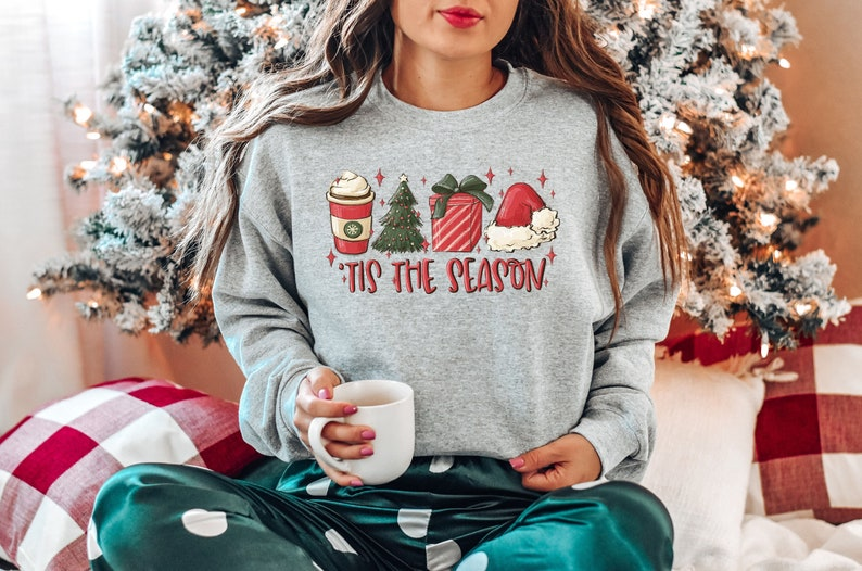Tis The Season Sweatshirt Christmas Tis The Season Sweatshirt Merry Christmas Sweatshirt Christmas Sweatshirt Cute Winter Sweatshirt 1760501807739.png