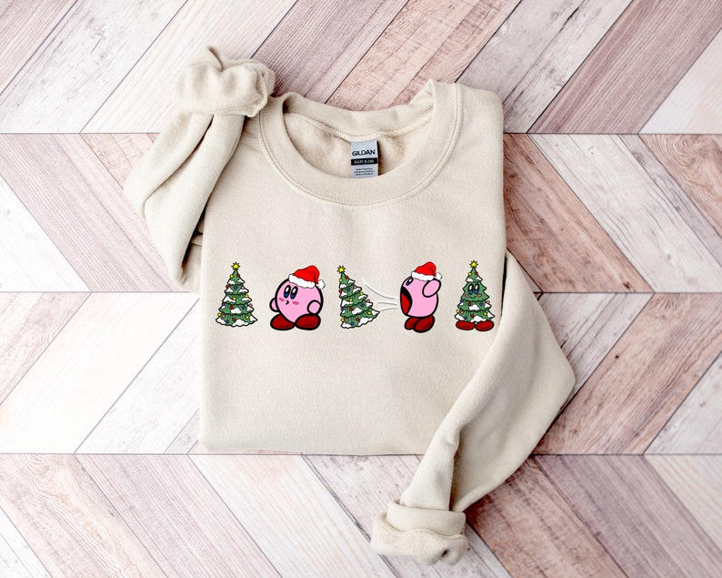 Kirby Christmas Gift Sweatshirt Funny Christmas Sweatshirt Funny Christmas Shirt Christmas Sweatshirt Christmas Tree Shirt Sweatshirt 1760501961767.png