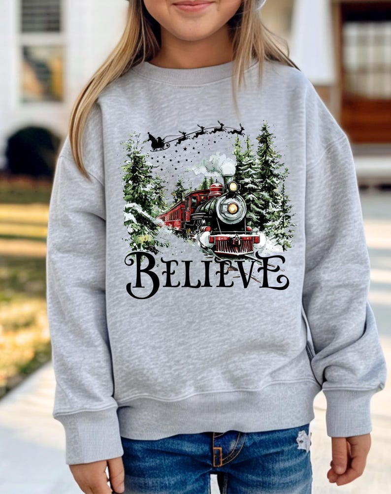 Polar Express Sweatshirt Christmas Gift Christmas Believe Sweater Merry Christmas Gift Ideas All Aboard Polar Express Hoodie Xmas 1760502304613.png