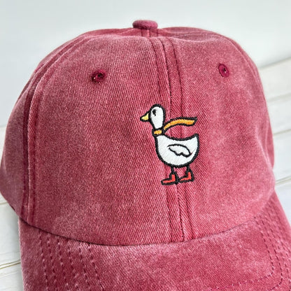 Cute Silly Goose Embroidered Cap Vintage Baseball Hat Vintage Trucker Hat Multiple Colours Baseball Cap Custom Unisex Baseball Cap 1760513744885.jpg