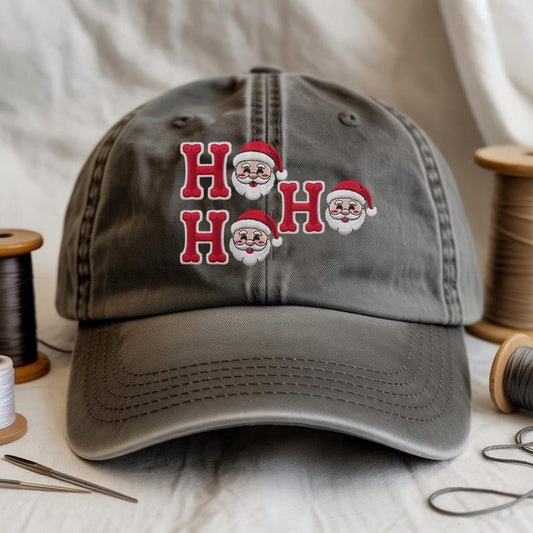 Ho Ho Ho Santa Embroidered Hat Festive Christmas Baseball Cap For Adults Holiday Embroidery Cap Funny Ugly Xmas Hat Gift 1760516461772.jpg