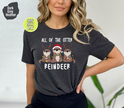 Funny All Of The Otter Reindeer Tshirt Christmas Animal Shirt Cute Otter Tee Otter Holiday Tee Sea Animal Christmas Otter Lovers 1760517451652.png