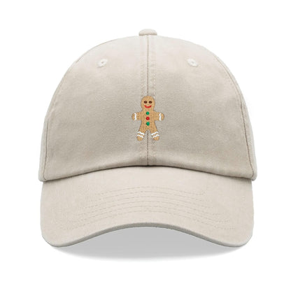 Gingerbread Man Baseball Cap Vintage Washed Unisex Dad Hat Low Profile Adjustable Faded Sports Sun Hiking Summer Holiday Christmas Baking 1760519563354.jpg