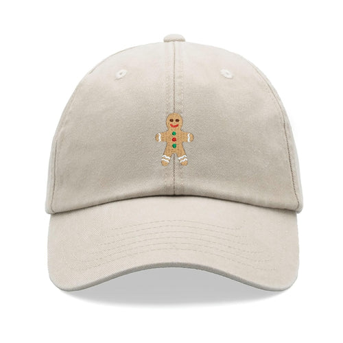 Gingerbread Man Baseball Cap Vintage Washed Unisex Dad Hat Low Profile Adjustable Faded Sports Sun Hiking Summer Holiday Christmas Baking 1760519563354.jpg