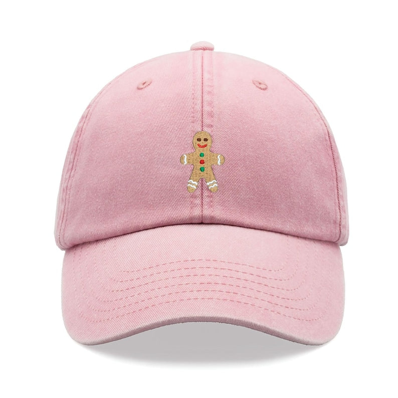 Gingerbread Man Baseball Cap Vintage Washed Unisex Dad Hat Low Profile Adjustable Faded Sports Sun Hiking Summer Holiday Christmas Baking 1760519563392.jpg